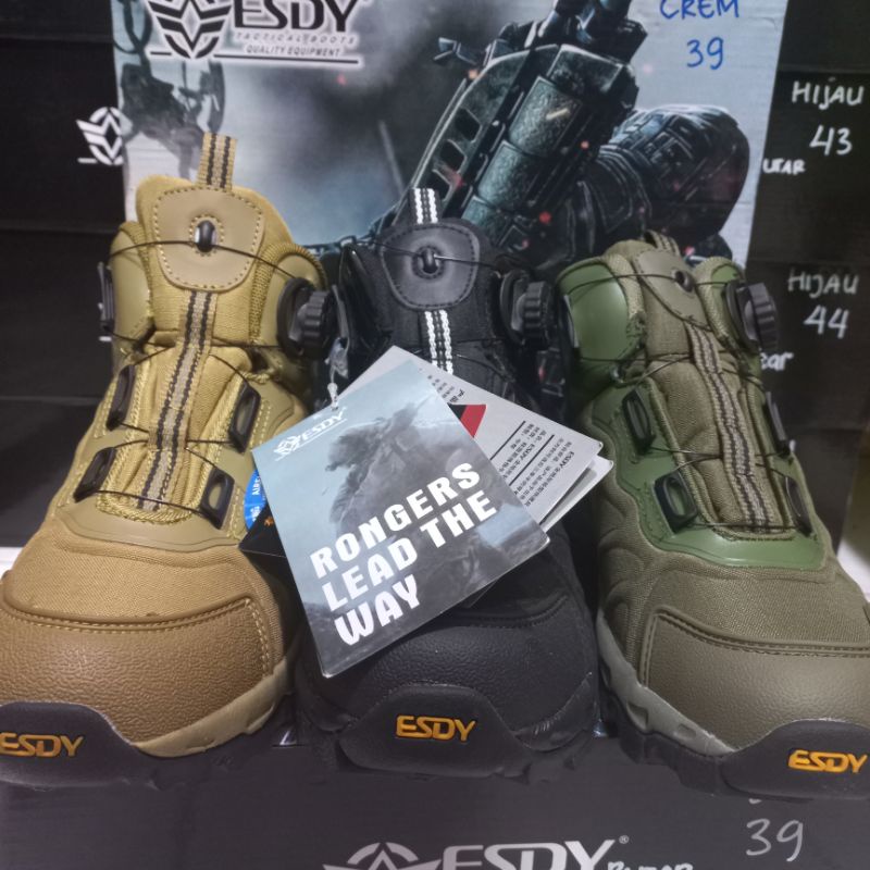 Sepatu ESDY Tactical Boots Tali putar