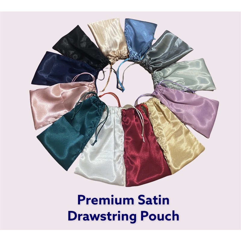 Fawn’G Handmade - Satin Drawstring Pouch Premium Handmade