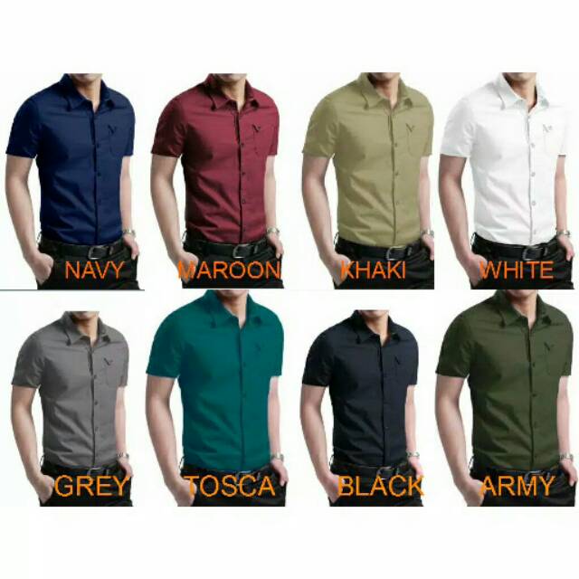 Kemeja Messi Lengan Pendek M L XL