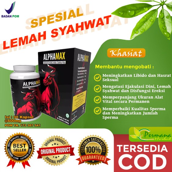 OBAT ALPHAMAX - ALPHA MAX OBAT HERBAL PENAMBAH STAMINA ORIGINAL