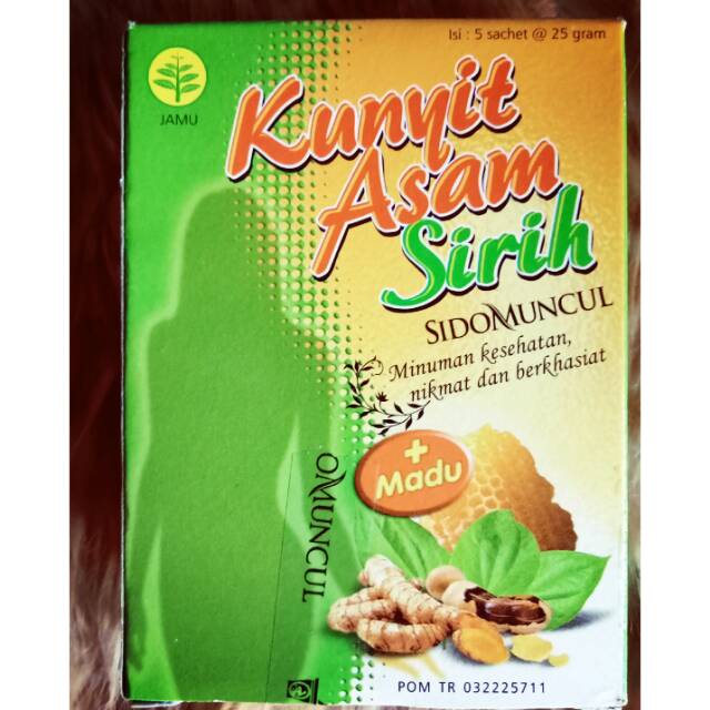 1 sachet kunyit asam sirih + madu