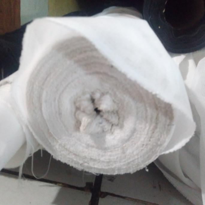 kain trikot putih meteran bahan tebal