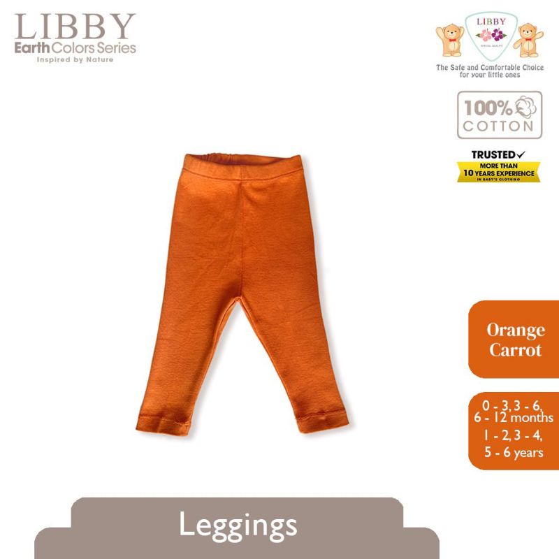 Libby Earth Colour Leggings 0-6 Tahun (1 Pcs / Pack)