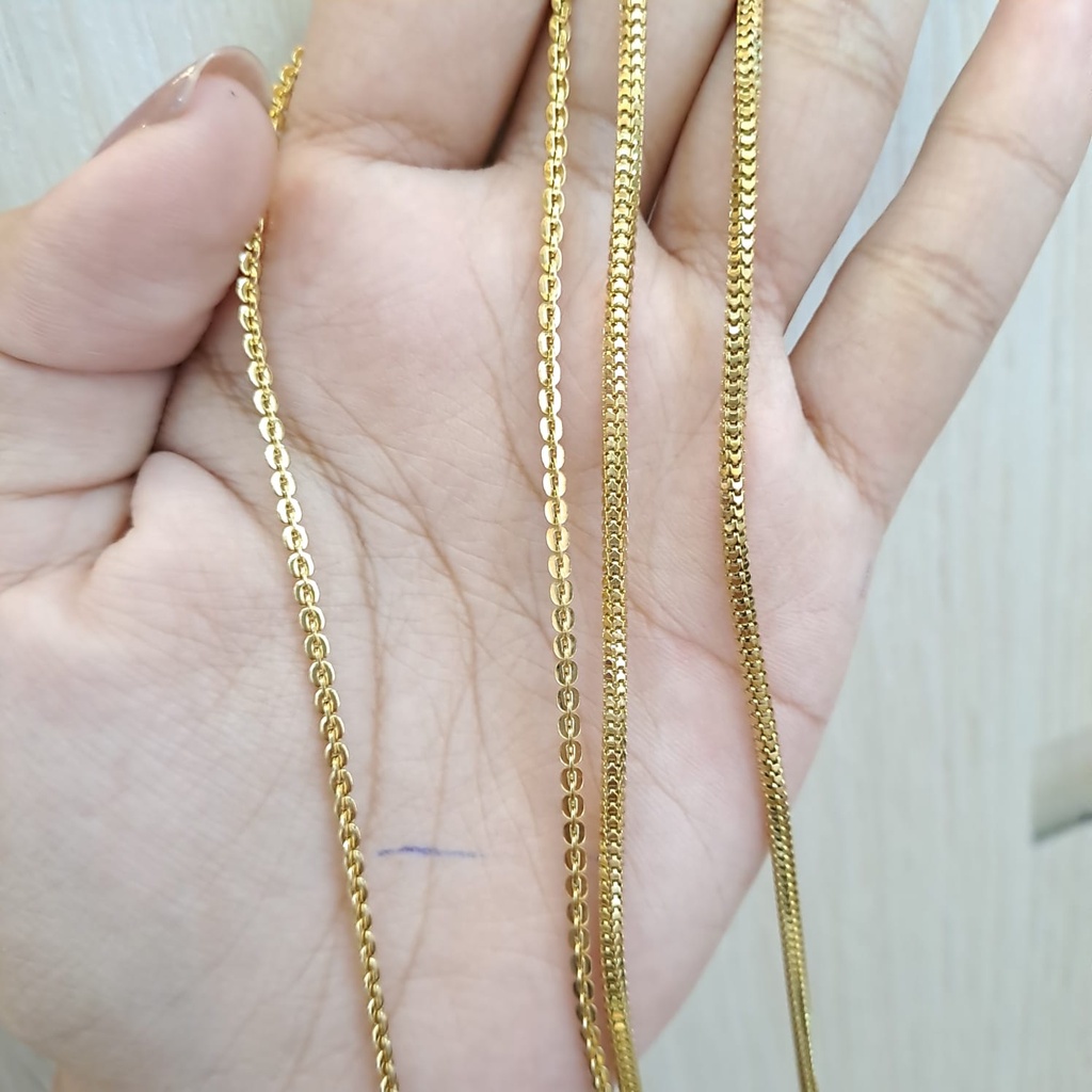Rantai kalung titanium panjang 50cm