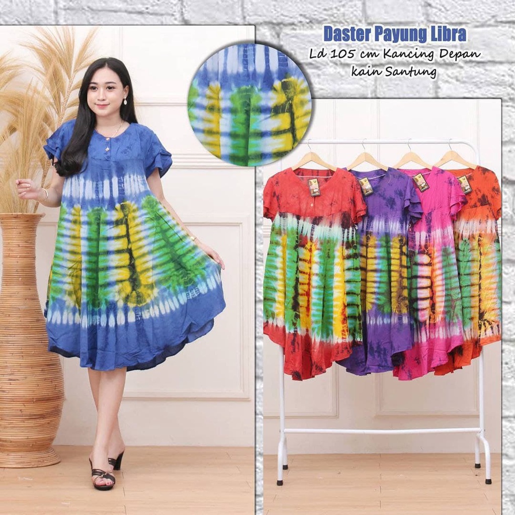 BATIK WANITA DASTER PAYUNG RAYON ( SALJU TELAGA WARNA COKLAT NORIKU BLACKLOVE KOALA KUPU LIBRA OREO MILTON NOVVA KENARI GUPITA BLACKOPAL FLADEO LUNA JAZERA NUTELA ) KEKINIAN KANCING DEPAN BUSUI BUMIL LENGAN PENDEK MURAH ADEM-DP LIBRA