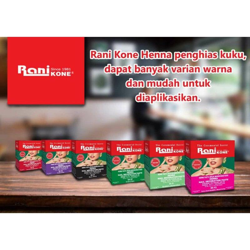 RANI KONE NAIL DECORATION 6 GR /PACAR KUKU / KUTEK HENNA