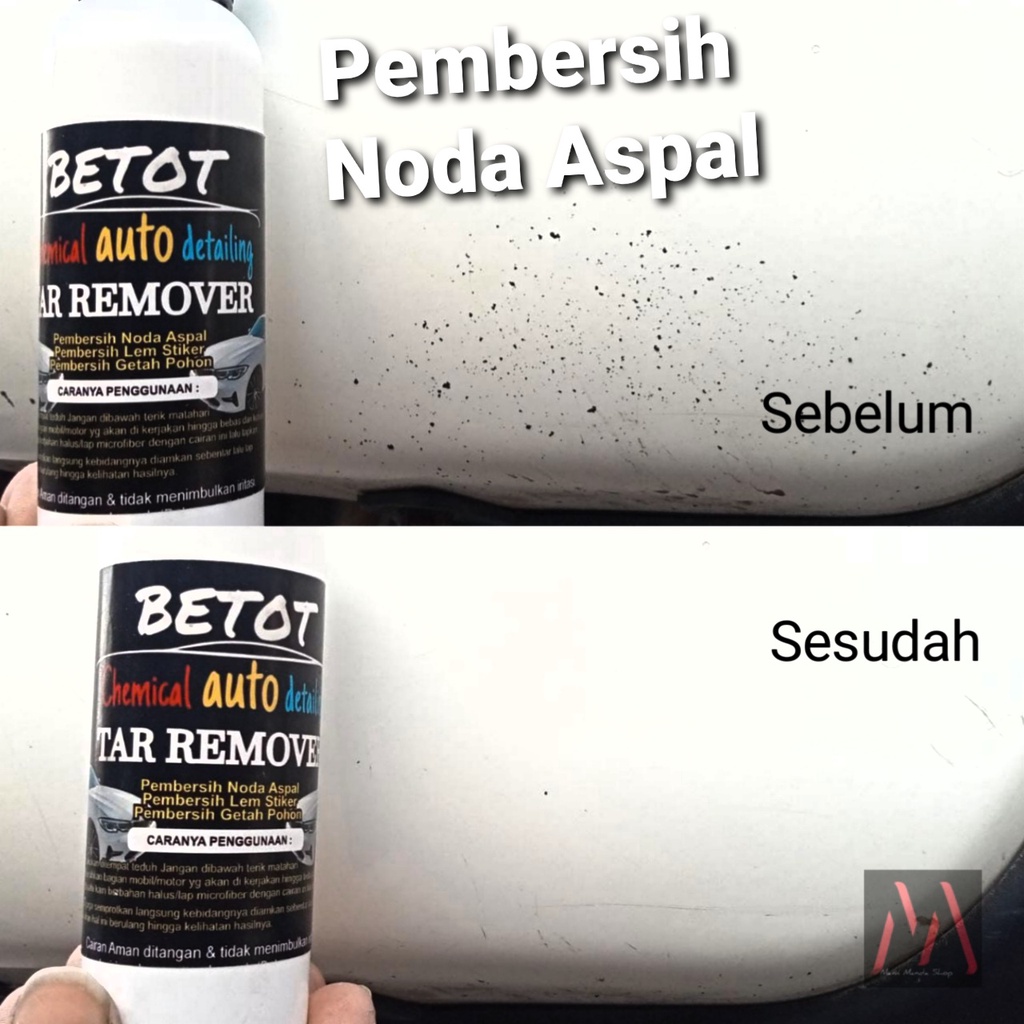 Betot Tar Remover / Penghilang Noda Aspal /  Lem Stiker / Getah Pohon / Pembersih Body Mobil