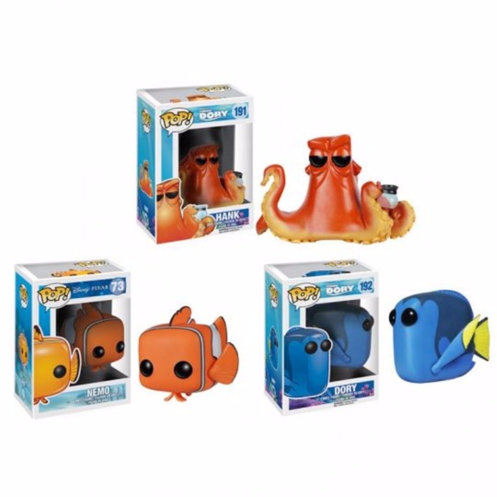Funko POP Set Promotion Disney Finding Dory Nemo Hank Dory