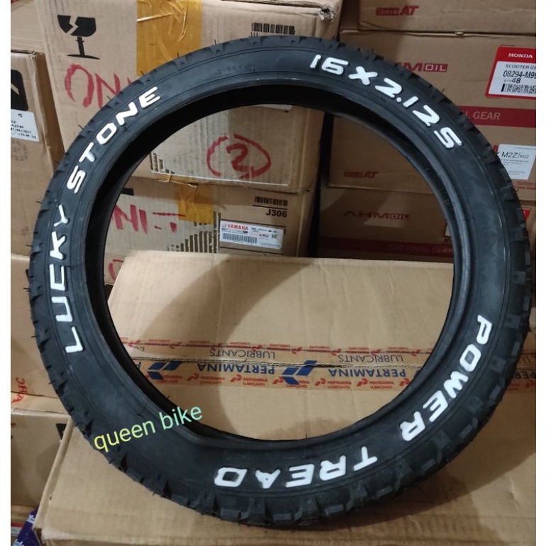 ban luar sepeda bmx 16x2.125 / 16x2125 lucky stone hhp