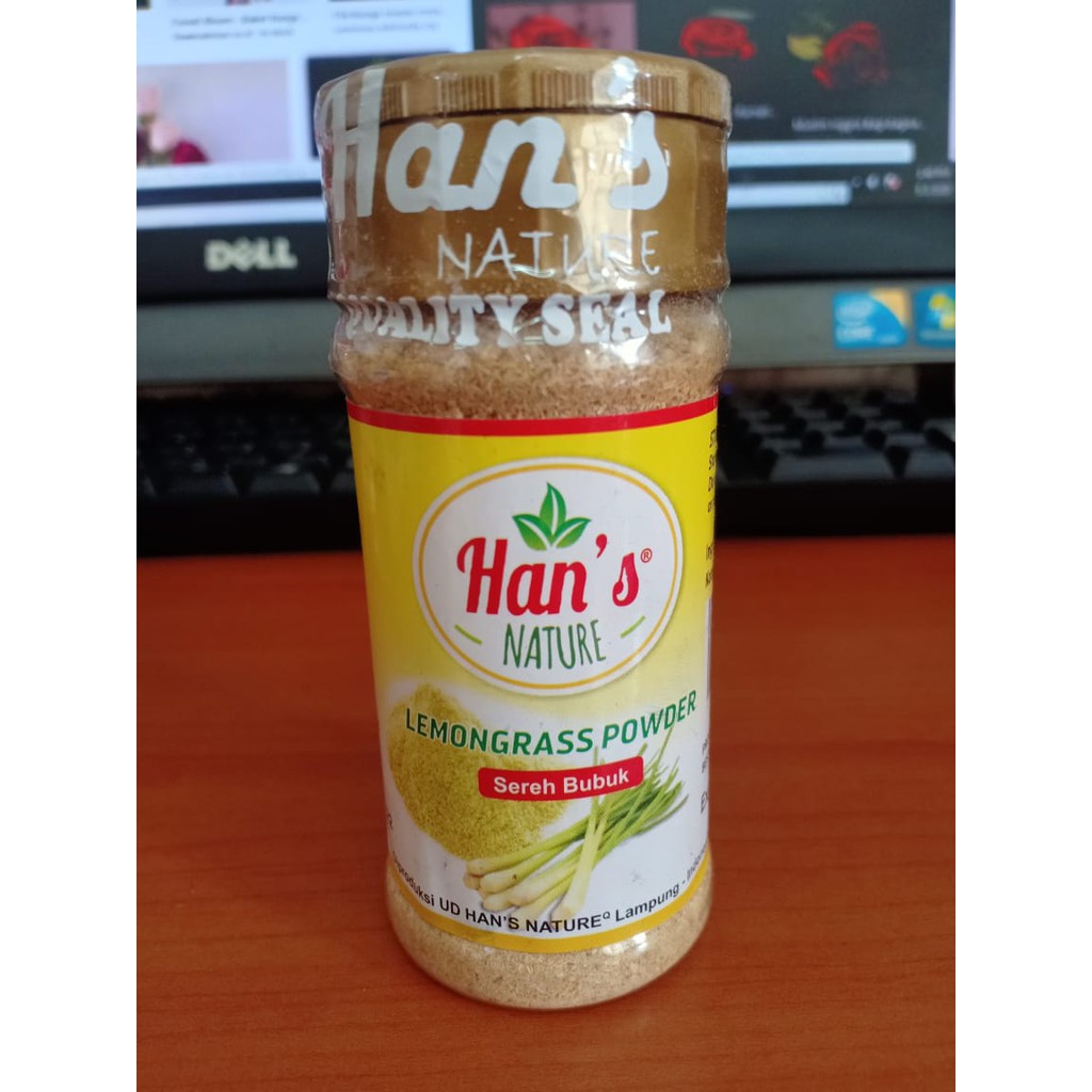 

Han's NATURE LEMONGRASS POWDER / SEREH BUBUK 100% ASLI 30gr