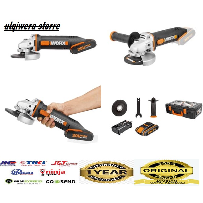 Worx Mesin Gerinda Tangan 10cm 20v Wx802