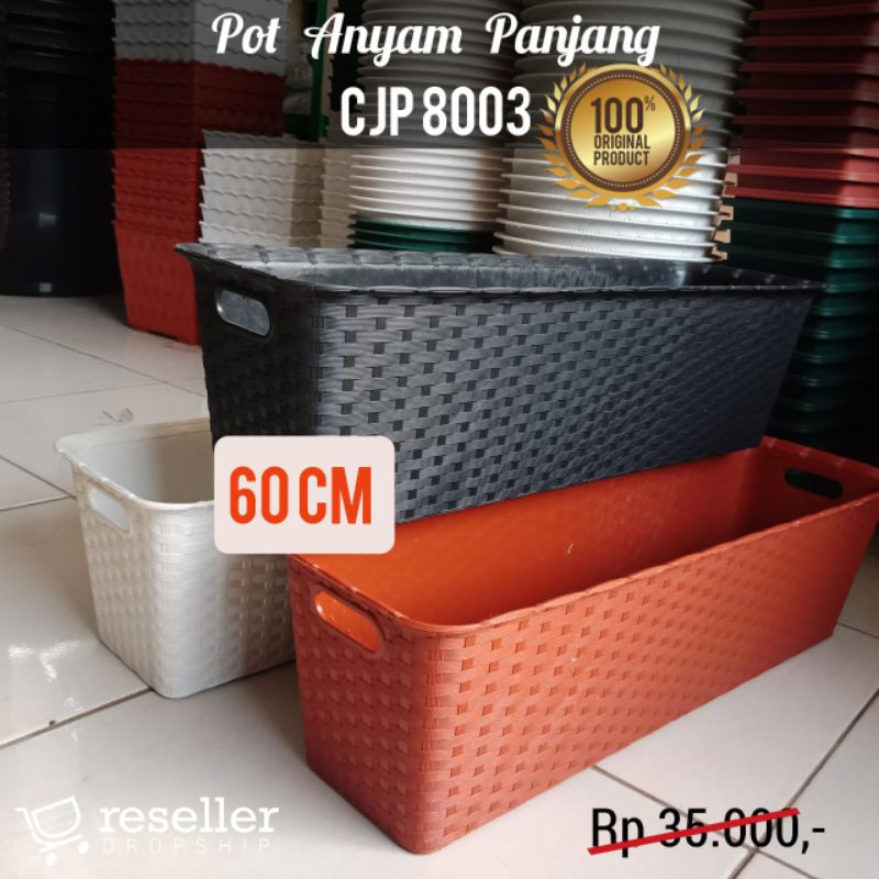 Pot Tanam ANYAM 8003 (Pot Panjang 60 cm) Grade-A. Murah