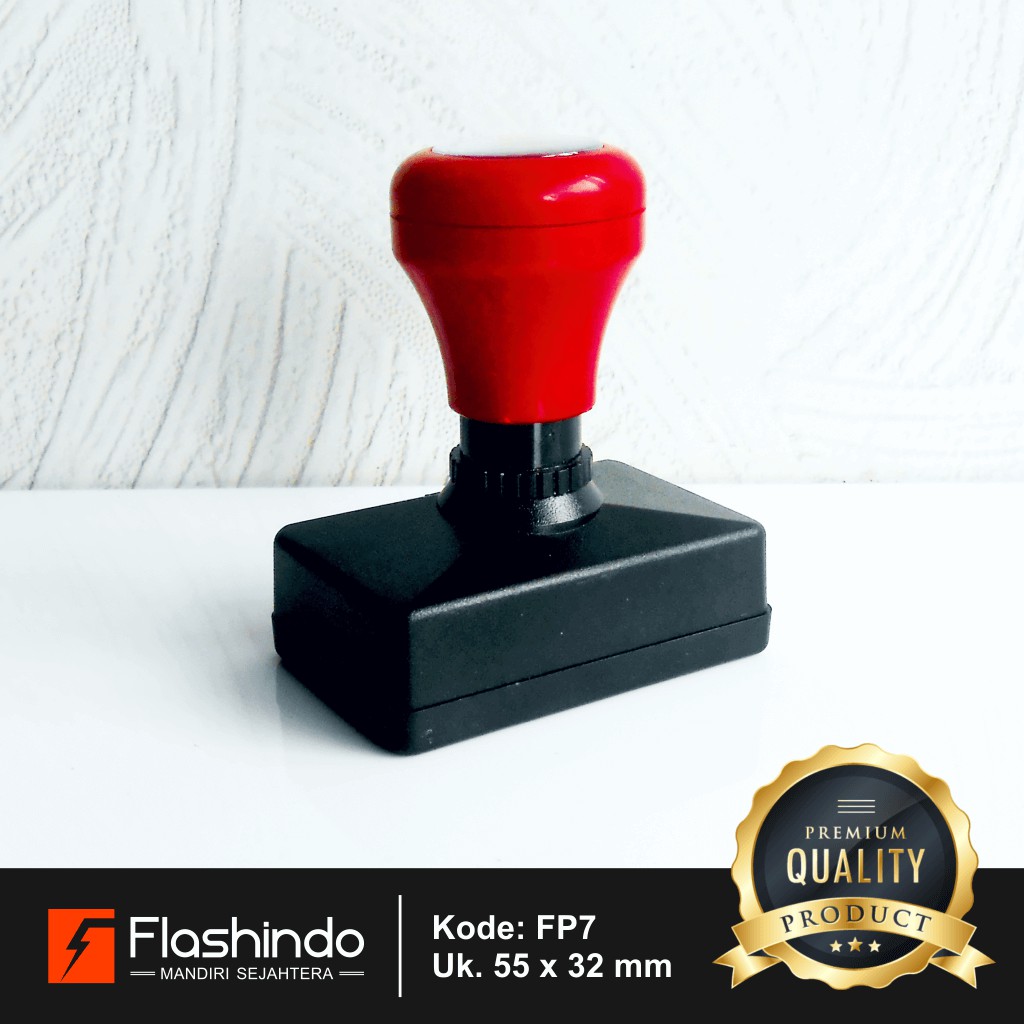 

Flashindo | Stempel Warna Persegi Panjang | Ukuran 55 x 32 mm | Cetak Stempel Flash
