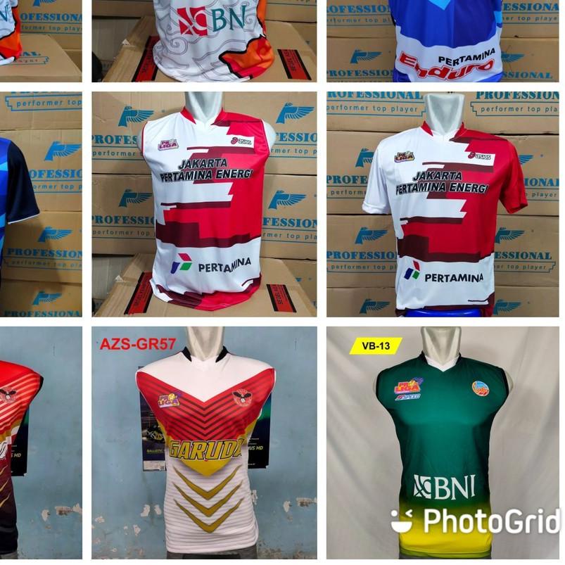 kaos volly proliga jersey voli full printing atasan voly