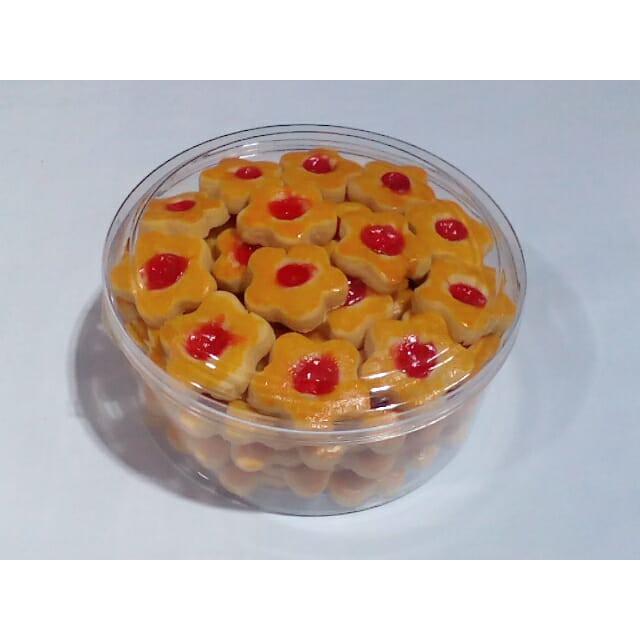 

Nastar bunga selai strawberry