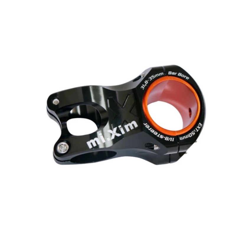 Mixim Stem Sepeda Size 31.8mm Panjang 50mm Stem Handlebar Sepeda AM XC Hitam