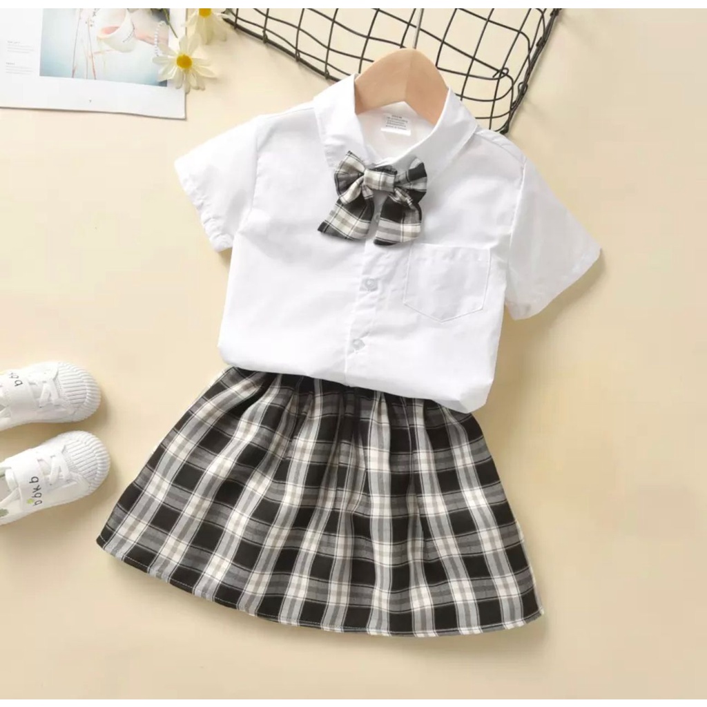 SETELAN ANAK BAJU ANAK 1-5 TAHUN DREES IZKA KOTAK ANAK PEREMPUAN SETELAN KEMEJA ROK PEREMPUAN SETELAN ANAK PEREMPUAN DRESS ANAK PEREMPUAN PAKAIAN ANAK PEREMPUAN TERBARU SETELAN ANAK KEKINIAN SETELAN ANAK TERBAR