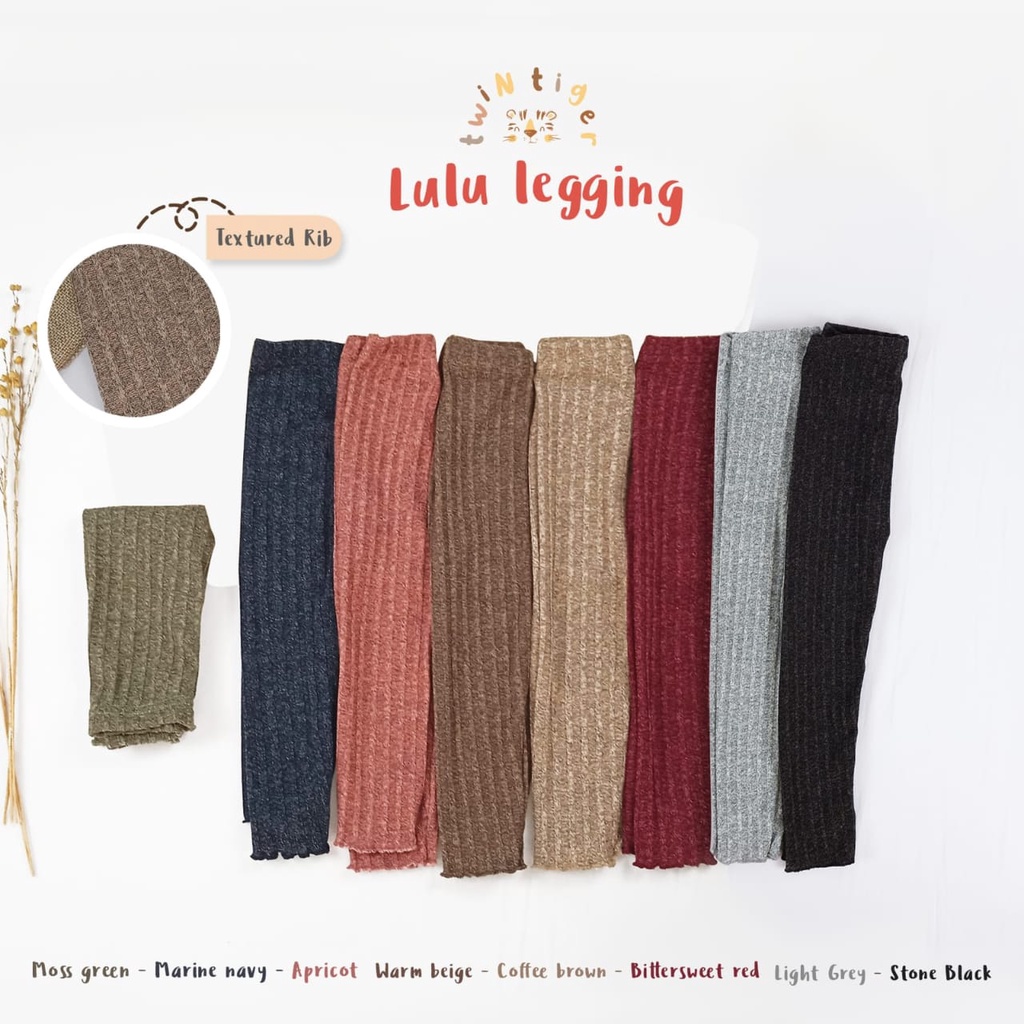 TERBARU TWIN TIGER LULU / YAURA RIB LEGGING BAYI LEGGING RIB REEB ANAK EXTRA SOFT LEGGING ANAK