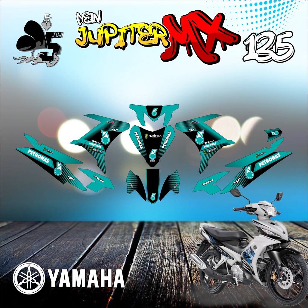 STICKER DECAL YAMAHA NEW JUPITER MX 135 FULL BODY PETRONAS