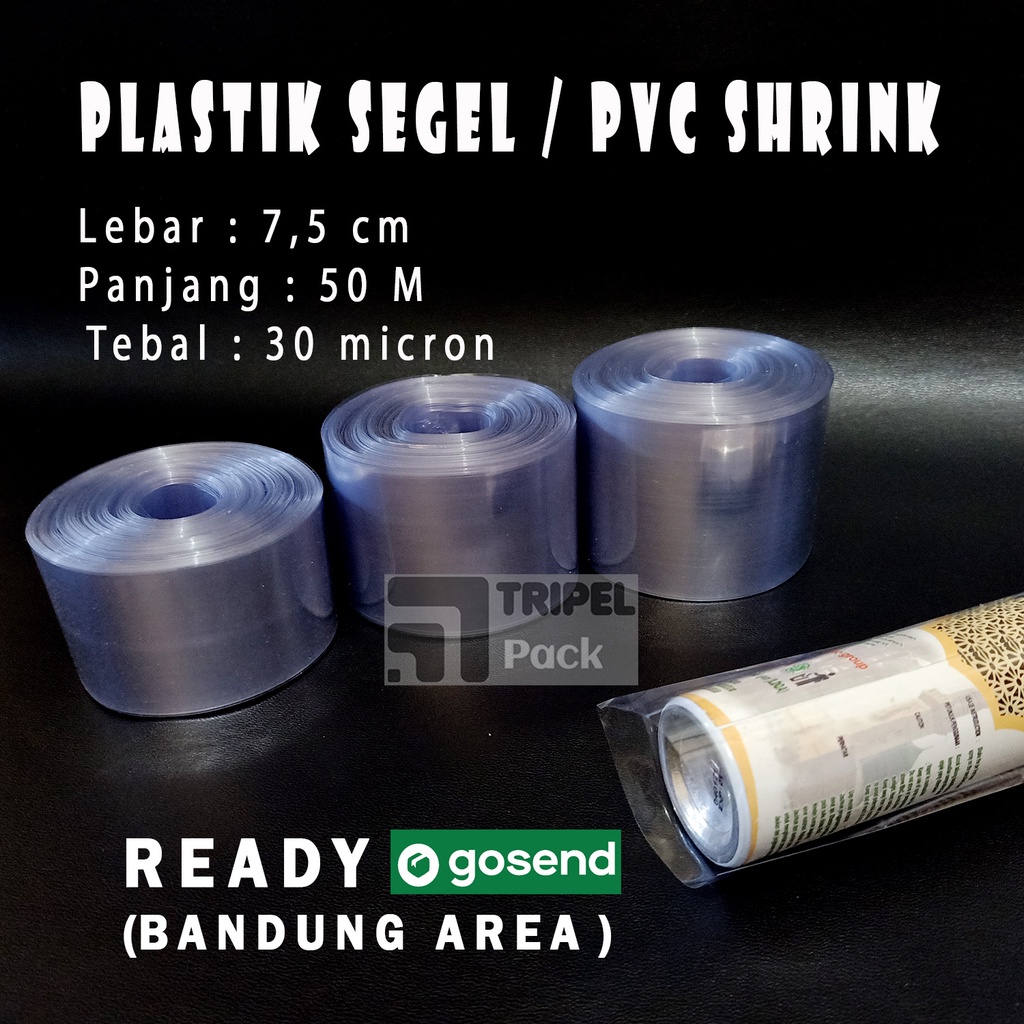 

Plastik Segel 7,5 cm x 50 Meter Plastik Shrink - Segel Botol
