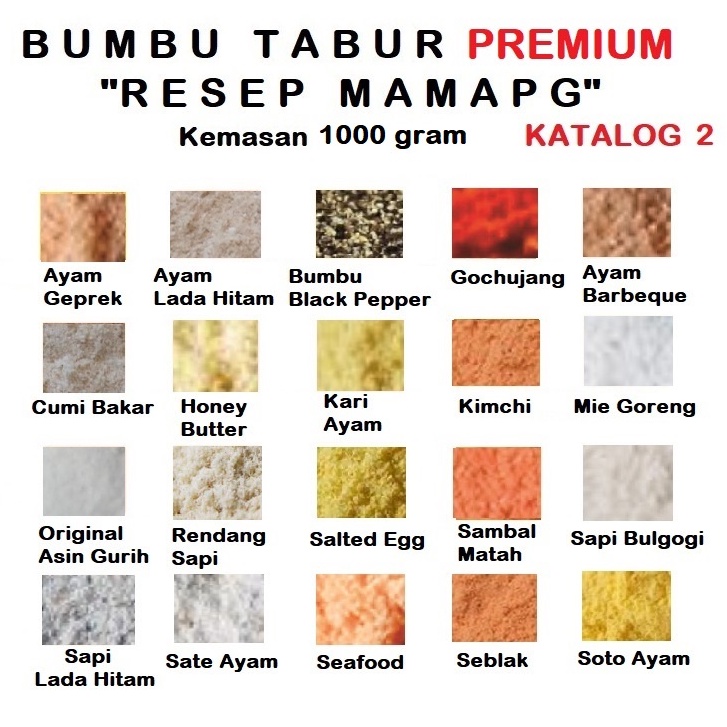 1000 gr 1 kg Bumbu Tabur Premium Bubuk Tabur Bumbu Keripik Kentang Lidi Ayam Makaroni Jamur Tahu Penyedap Rasa