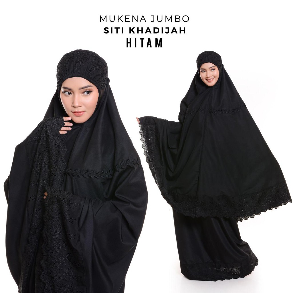 TOKO MUKENA TASIK - Mukena Khadijah Bordir Katun Jumbo Siti Khodijah
