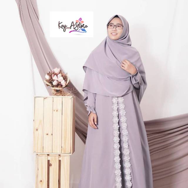 SET AKAD gamis pengantin gaun syari BY HIJAB ALILA