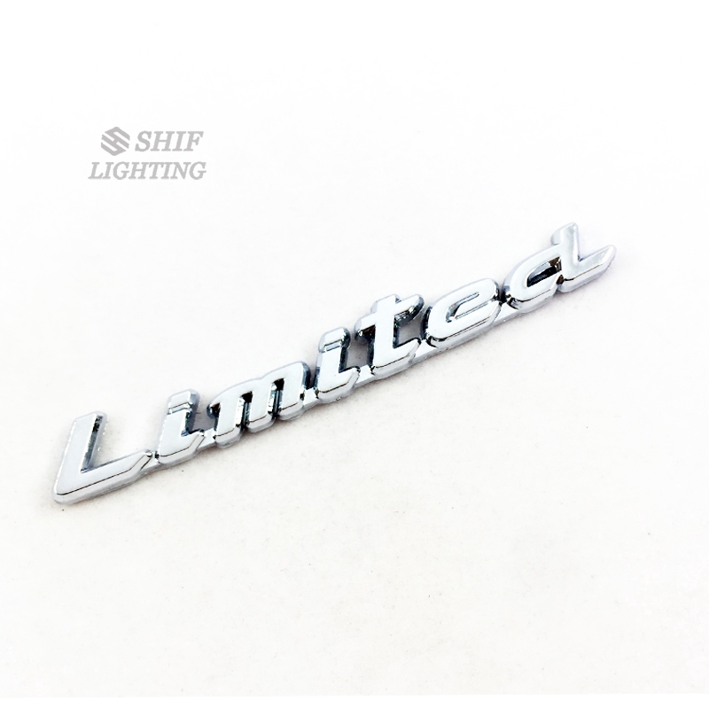 1pc Stiker Emblem Logo Tulisan Limited Bahan Abs Krom Untuk Bagasi Belakang Mobil