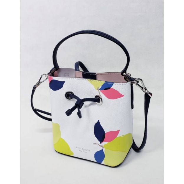 Tas original KS Eva lemon zest small bucket white multi 20x19x10 cm