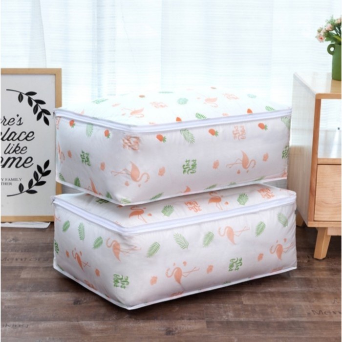 Kantong Penyimpanan Selimut Bed Cover Anti Debu - Flaminggo