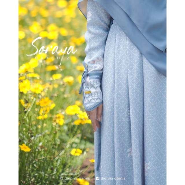 gamis soraya set ori dienna gamis