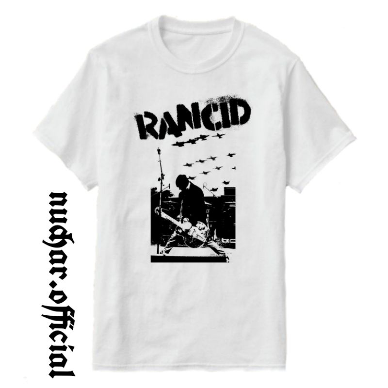 KAOS BAJU RANCID - TSHIRT BAND METAL ROCK PUNK MUSIK TEE PUTIH PRIA WANITA OVERSIZE KAOS BAND BAJU B
