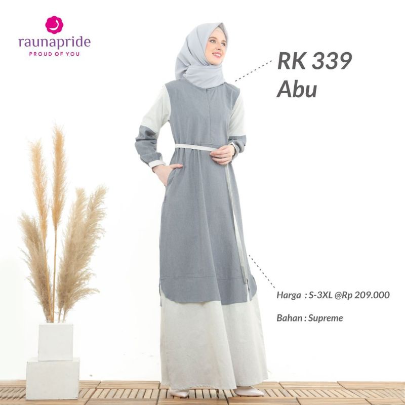 RK 339 ABU | GAMIS DEWASA BY RAUNA TERBARU 2022 | GAMIS SIMPLE TERLARIS |RAUNAPRIDE