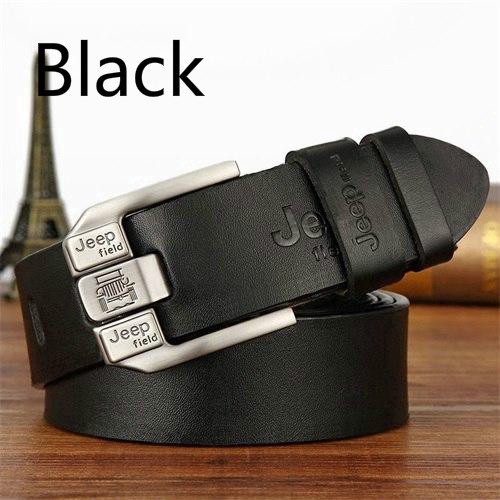 BISA  COD BAYAR DI TEMPAT [COD ready] Sabuk Kulit Jeep Asli sabuk kulit pria (110-120cm)