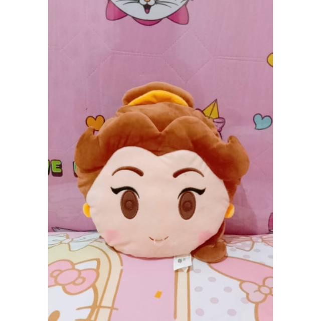 Boneka PL / Preloved / Second Import Bantal Kecil Disney Princess Belle Ori Disney Pixar Emoji