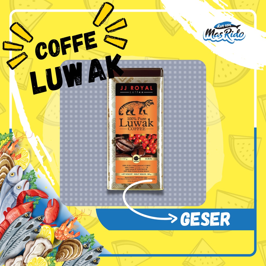 

Jj Royal Coffe Luwak 100Gram Aroma Wangi Sedap Terbaik Kopi Premium