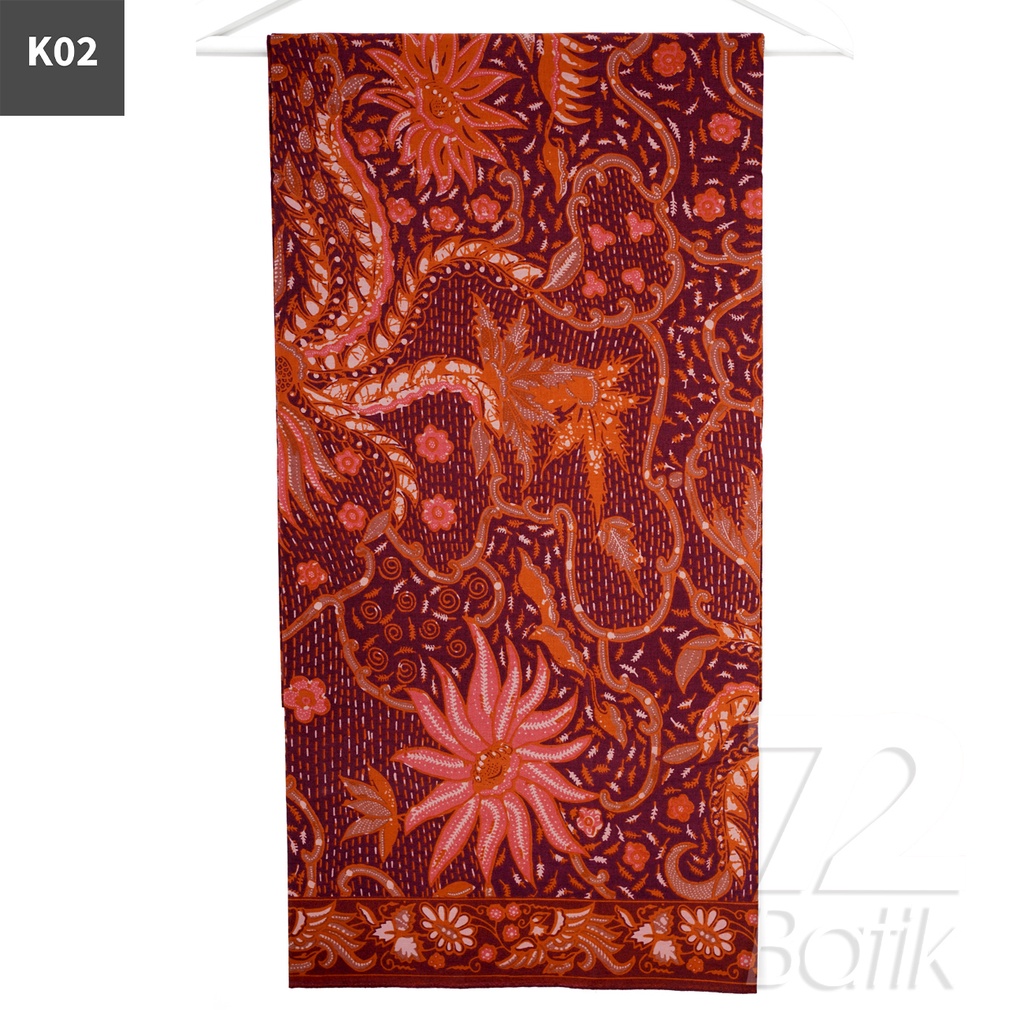 KAIN BATIK PREMIUM Bahan Katun Motif Phoenix Alam Warna Coklat 721897 Cap 72 Jarik Jarit Samping Kebat Panjang Batik Katun Modern Premium Bahan Seragam Batik Pernikahan Kantor Keluarga Murah Kamen Jadi Batik Bali Lembaran