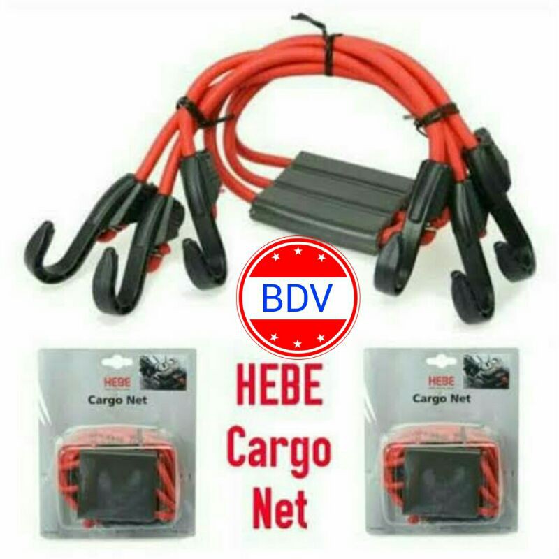 Cargo Net Hebe/ Tali Pengikat Barang Motor Box
