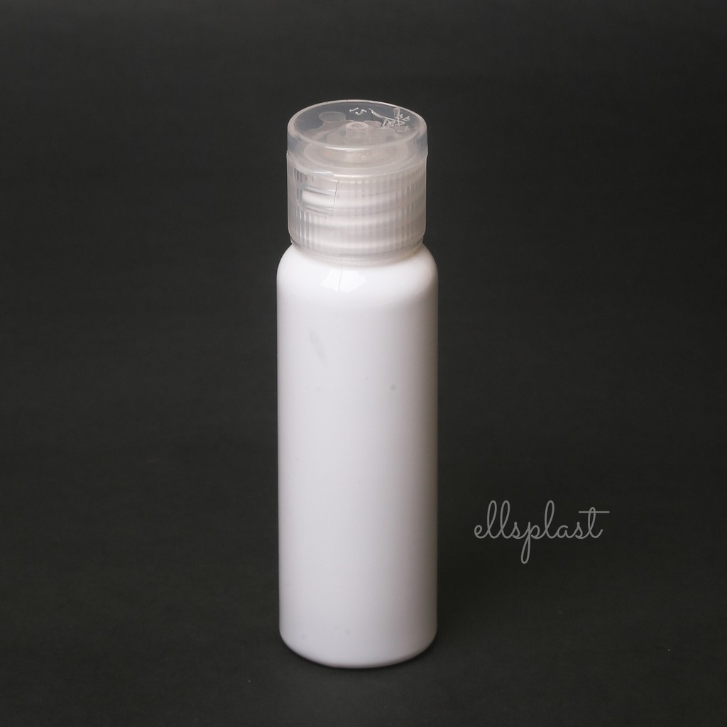 BOTOL FLIPTOP 30 ML / BOTOL 30 ML PUTIH TUTUP FLIPTOP NATURAL