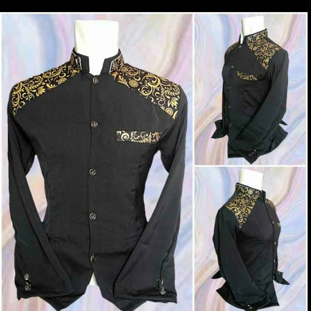 JASKO hitam variasi kombinasi batik COD