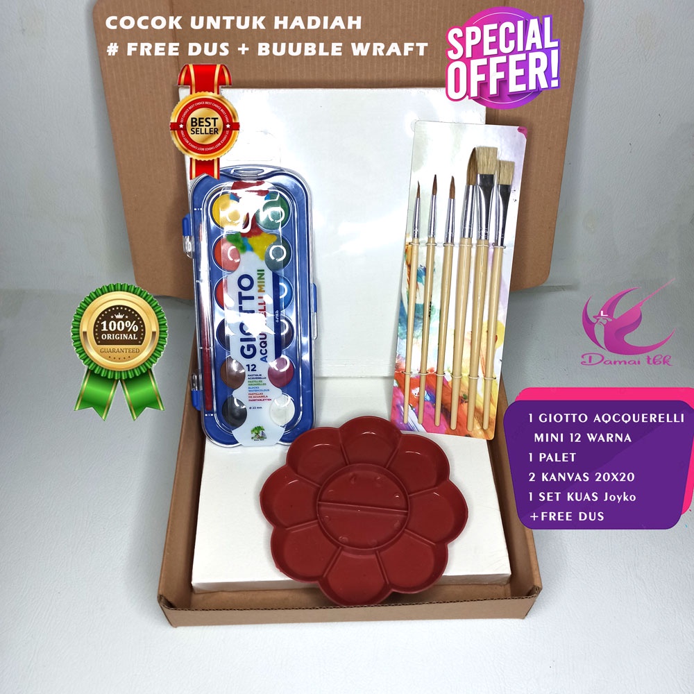 

Paket Lukis Komplit G02 Kanvas Cat Air Kuas Painting Set