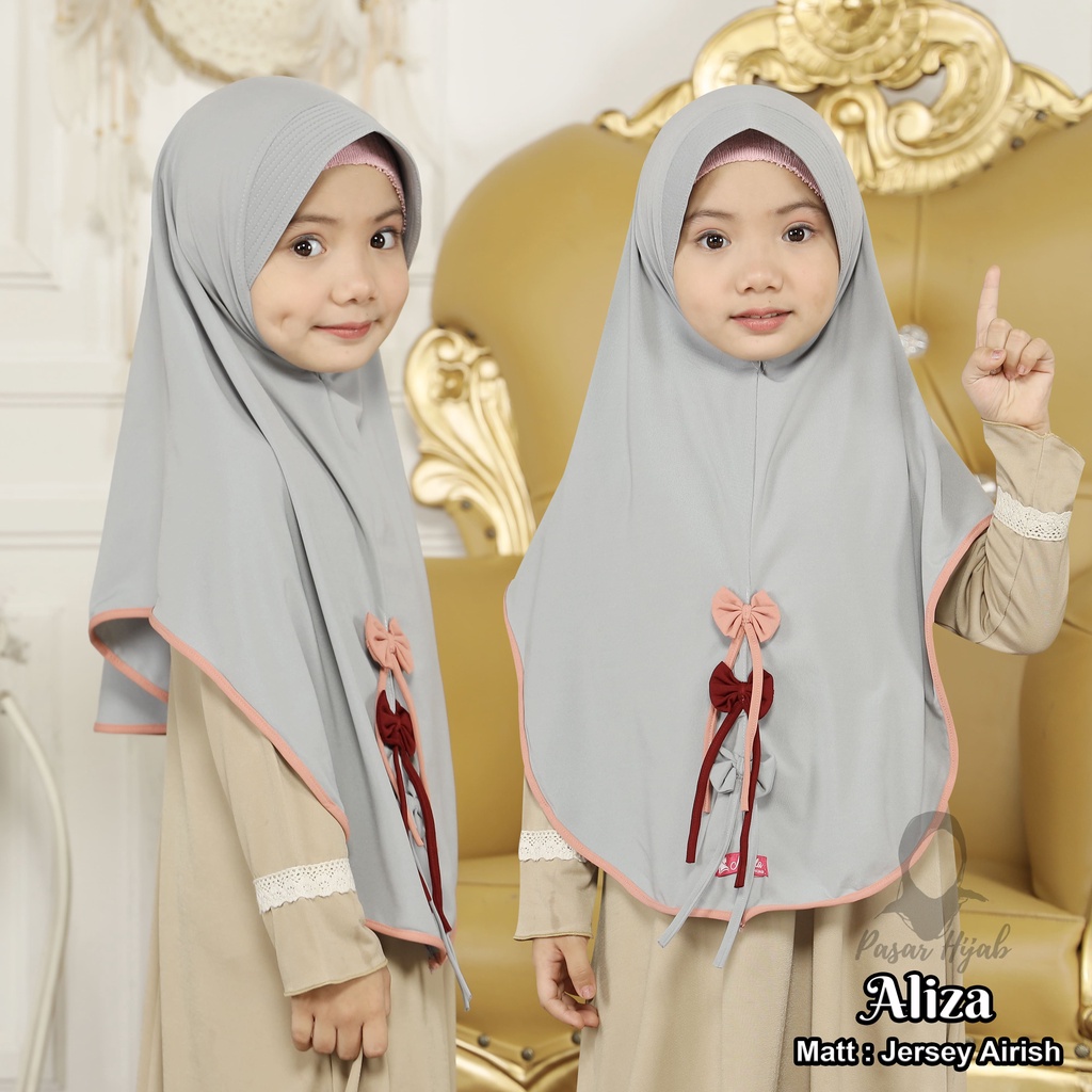 Kerudung Anak Al-Nizam Hijab Anak Aliza Jilbab Anka Jersey Premium Pasar Hija'b