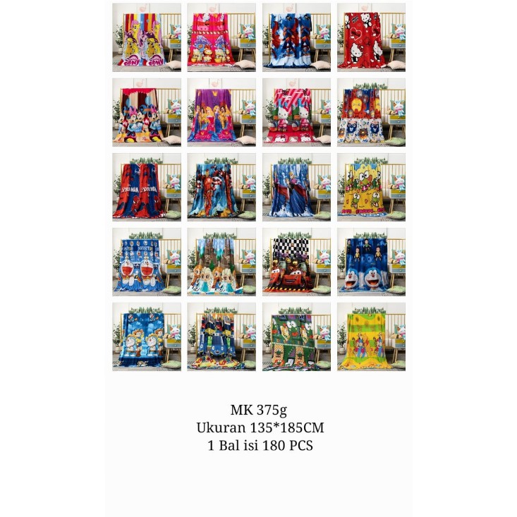 SELIMUT BULU PANEL ANAK DAN DEWASA (KODE MS KOLIAN 24RB ISI 160)