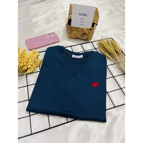 •NEVADA• Sweater Cewe // Sweater Polos // Nevada Cut Label-Dongker