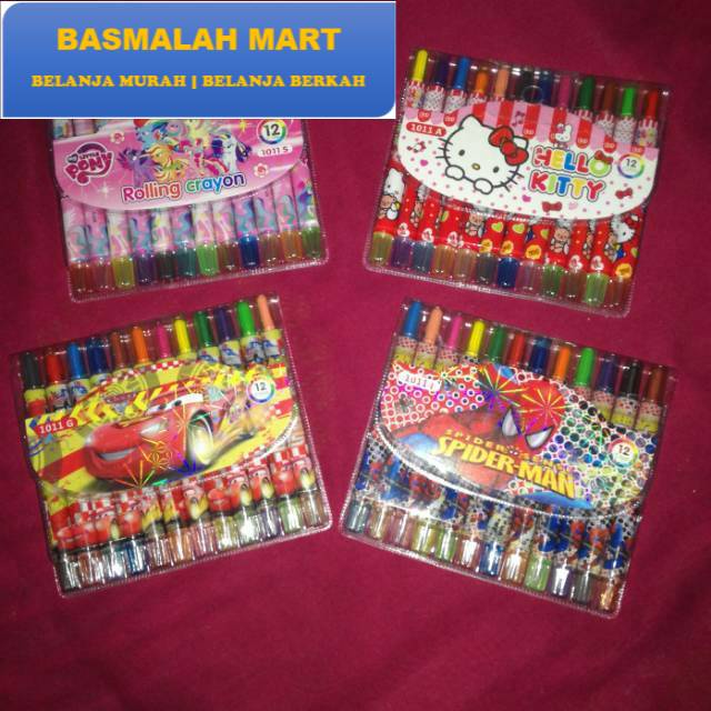 

Rolling crayon / Crayon putar murah fancy 12 warna pendek (Ilham Berkah Mart)