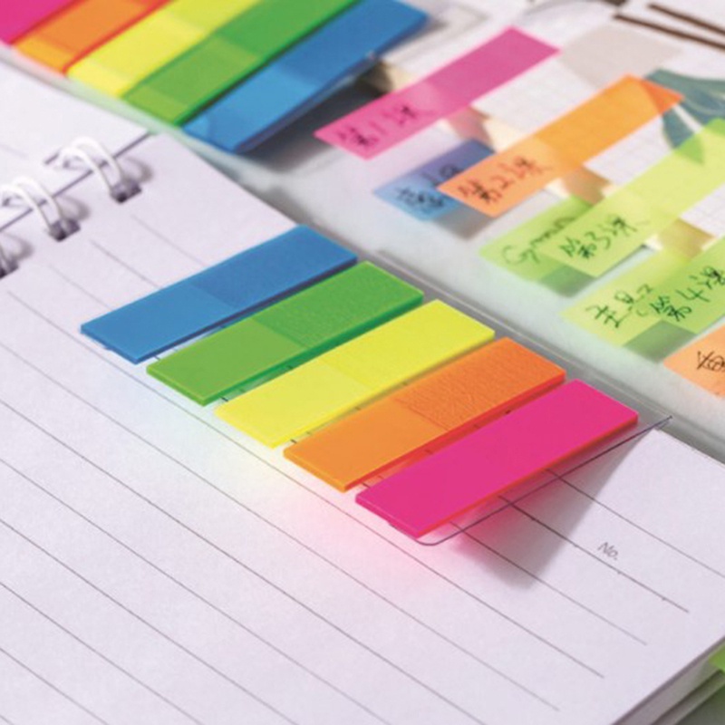 100 Lembar Sticky Notes Warna Fluorescent