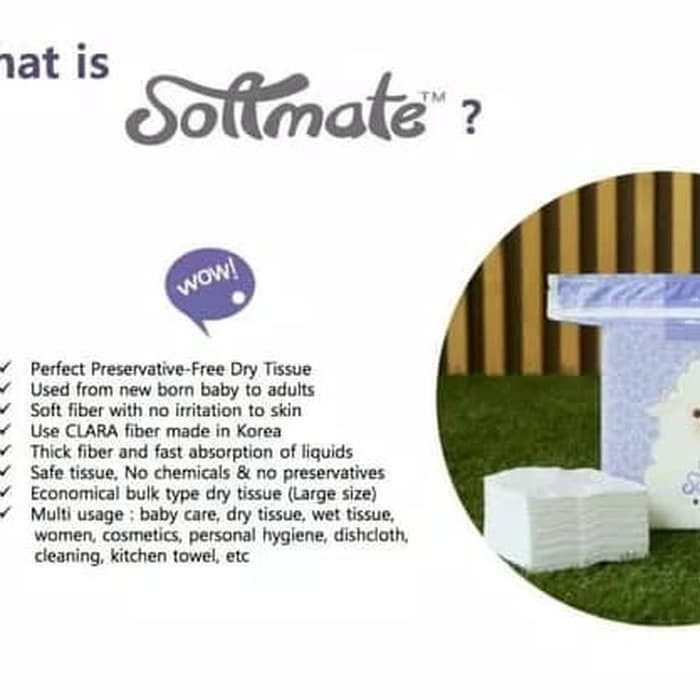 Makassar! Softmate Premium Tissue Wipes (160 LBR )