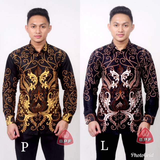 KEMEJA BATIK PRIA LENGAN PANJANG SIZE M L XL XXL BSWART batik HRB026