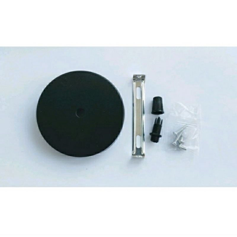 Kap engkel plafon lampu gantung kap base plafon hitam