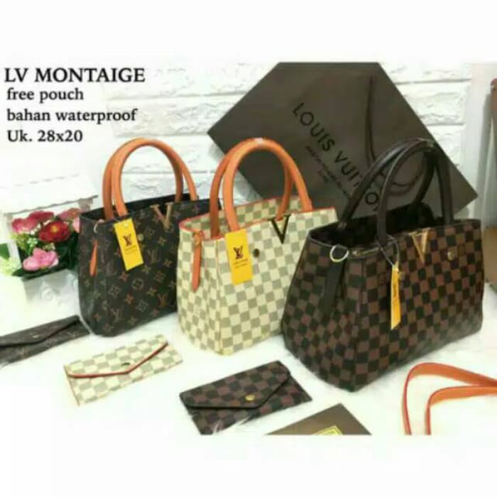 TAS  TAS WANITA LV MONTAIGNE TAS CEWEK FASHION IMPORT SUPER BAGUS FASHION  IWAZAH OFFICE